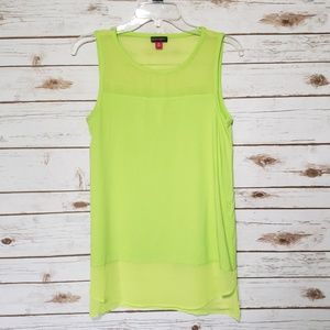 Vince Camuto Sleeveless Chiffon Trim Top